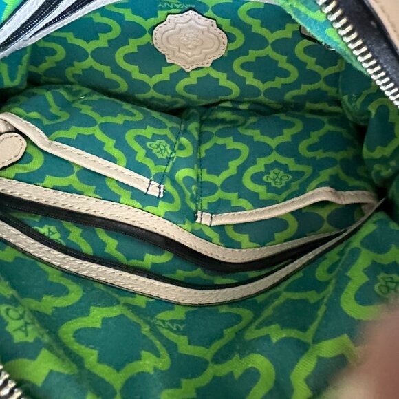 orYANY Trina Misty Rose Pebbled Italian Leather Satchel Handbag - Picture 3 of 13